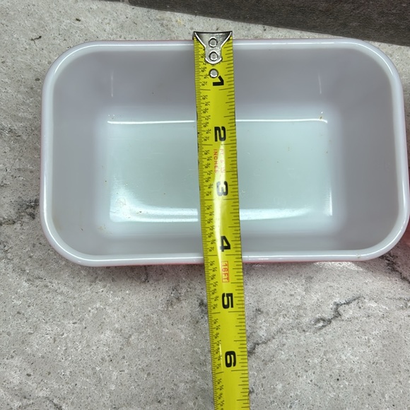 2 Vintage Pyrex Flamingo Pink Refrigerator Dishes #502 - Picture 4 of 13